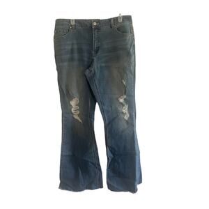 C1946 Denim Curvy Shape Enhancing Panel, Skinny Crop, women's Size 16, A06